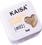 Glitter em Gel Shine Kaisa #2 Champagne - Imagem 4