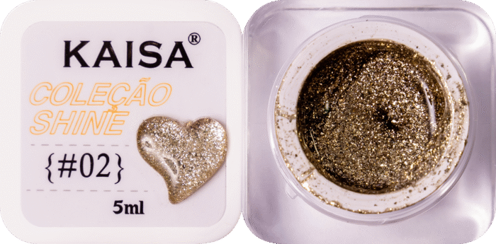 Glitter em Gel Shine Kaisa #2 Champagne - Imagem 1