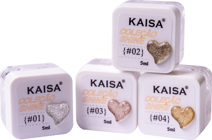 Glitter em Gel Shine Kaisa #4 Dourado - Imagem 4