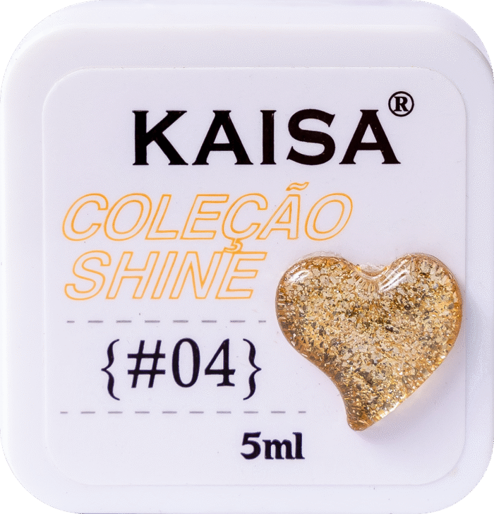 Glitter em Gel Shine Kaisa #4 Dourado - Imagem 3