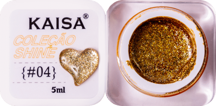 Glitter em Gel Shine Kaisa #4 Dourado - Imagem 1