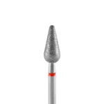 Broca Diamantada Tipo Pêra Arredondada - Staleks Pro - Ø 5mm - Vermelha - FA101R050/12