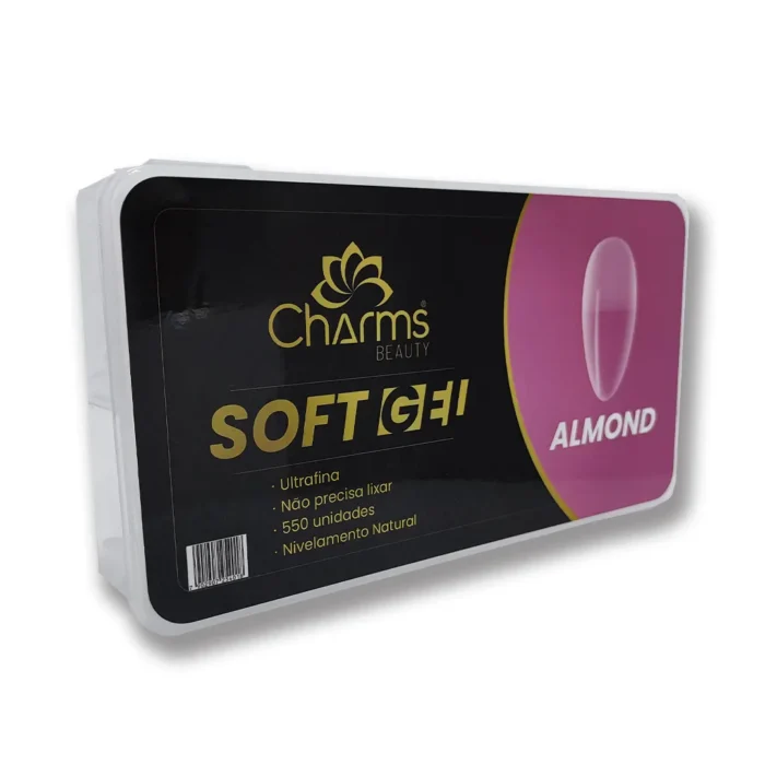 Soft Gel Almond com 550 Charms Beauty - Imagem 1