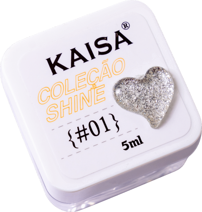 Glitter em Gel Shine Kaisa #1 Prata - Imagem 3