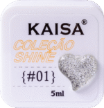 Glitter em Gel Shine Kaisa #1 Prata - Imagem 2